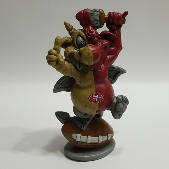 San Francisco 49er Football Team Half Devil Brush Figurine 9 3/4" Tall - Picture 2 of 5